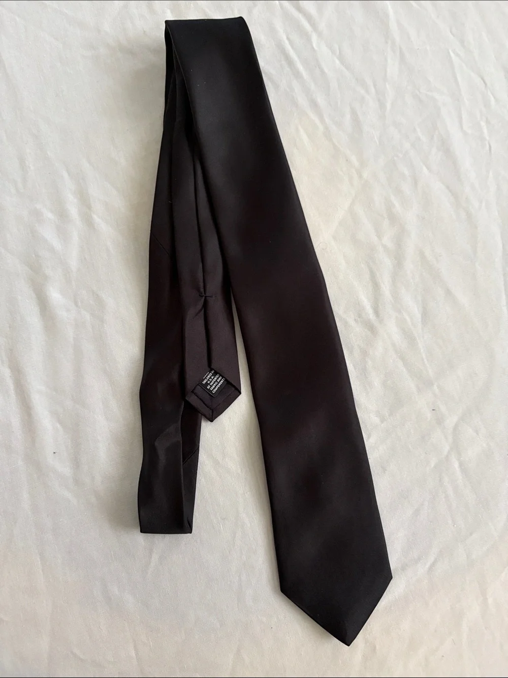 Murano Traditional Black 100% Silk Tie